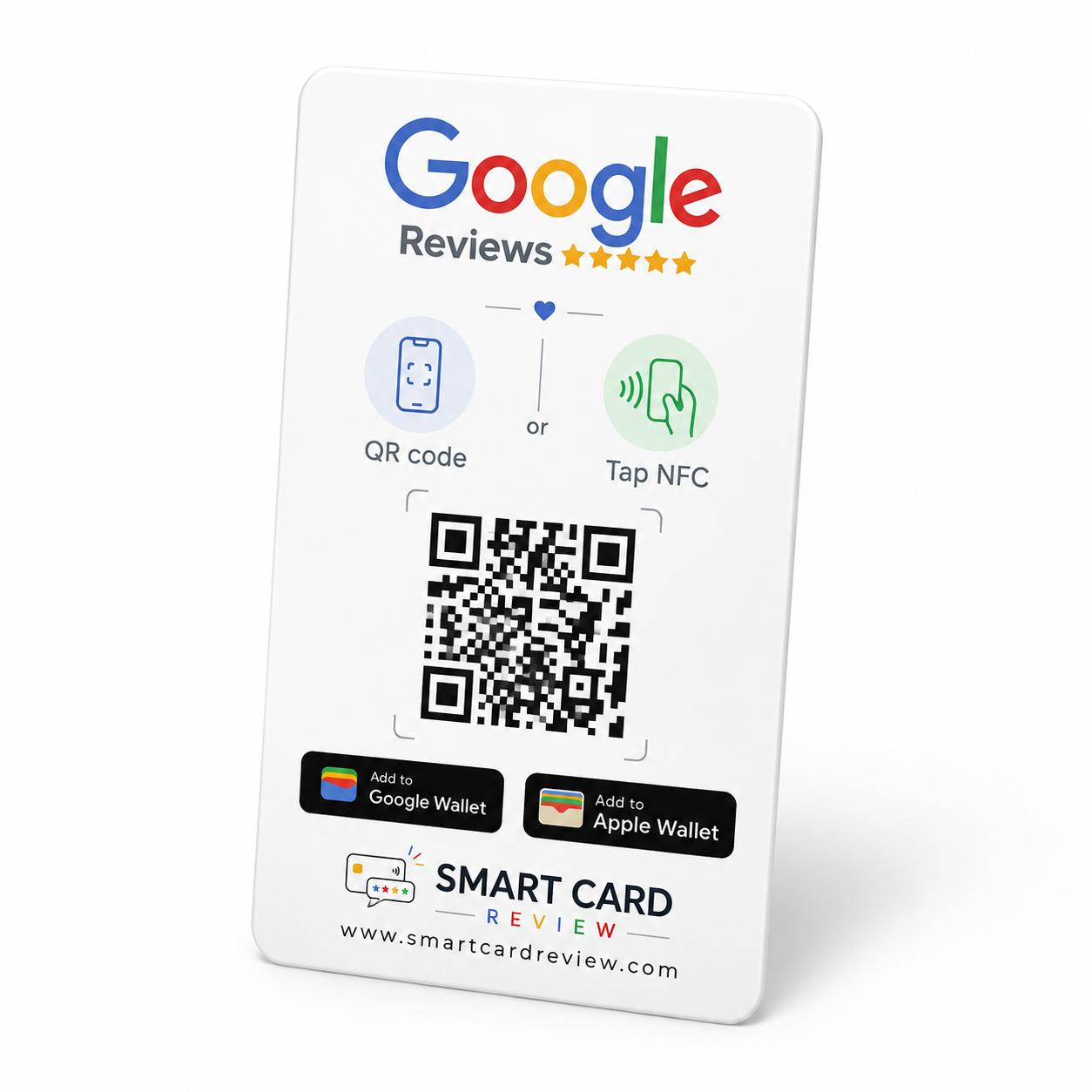 Smart Card Review per aumentare e gestire le recensioni Google