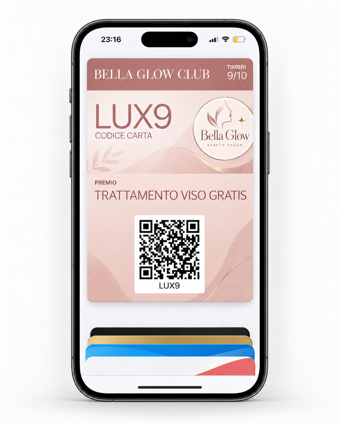 Esempio fidelity card Wallet per centro estetico