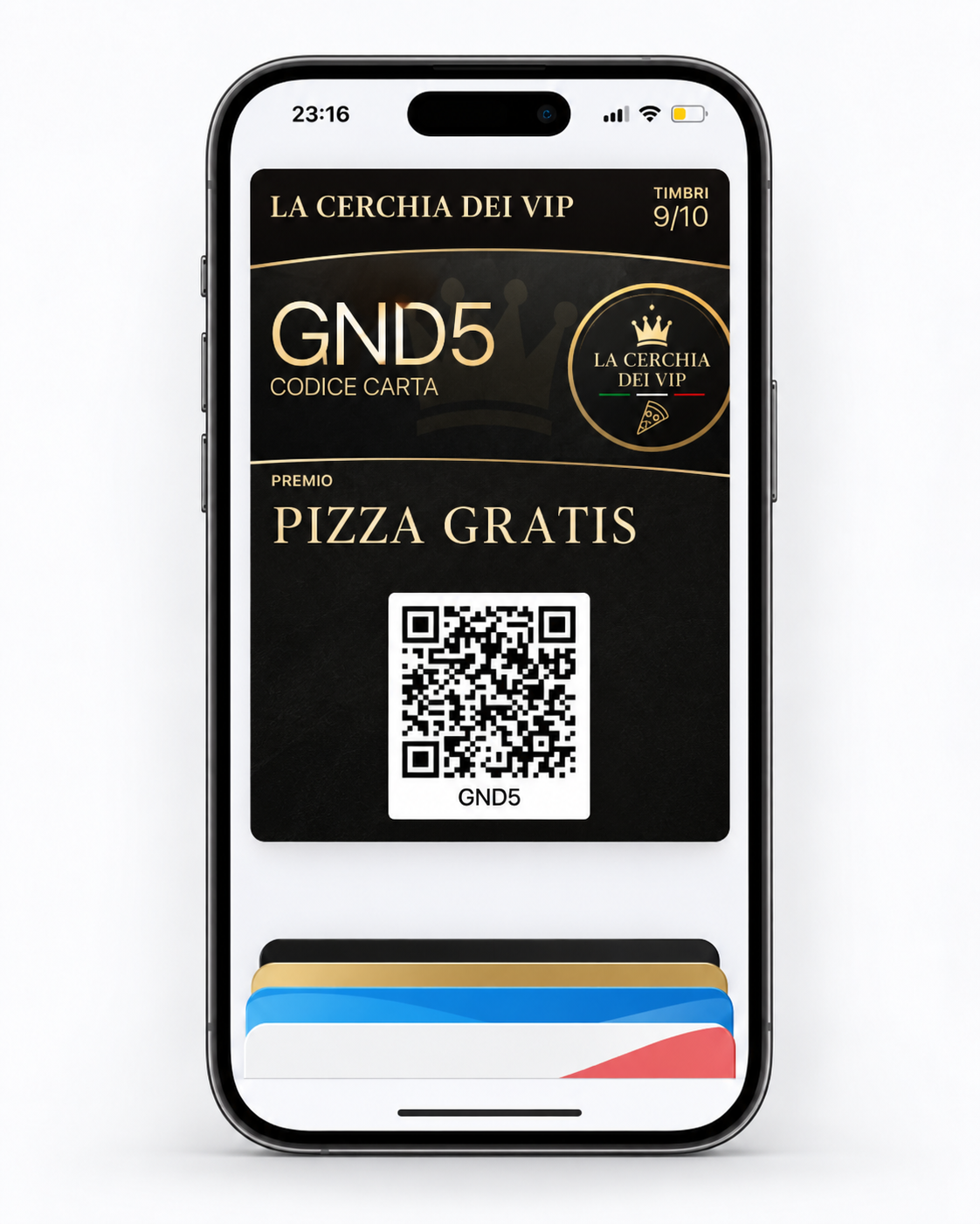 Esempio fidelity card Wallet per pizzeria
